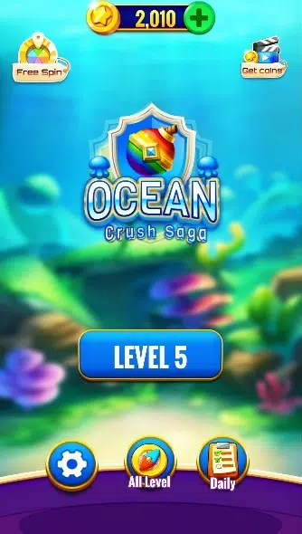 Ocean Crush Saga Captura de pantalla 4