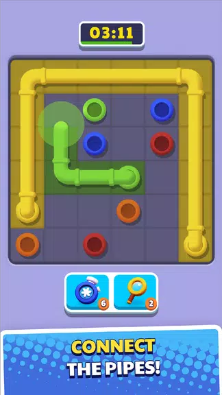 Connect Pipe! Color Line Game Screenshot 1