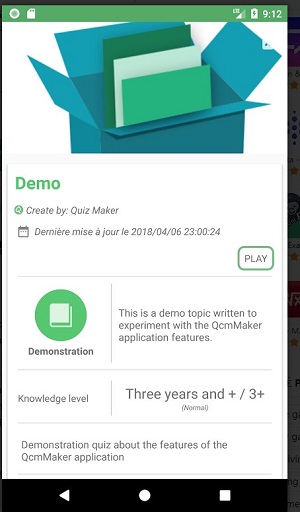 クイズメーカー (Qcm Maker) スクリーンショット 2