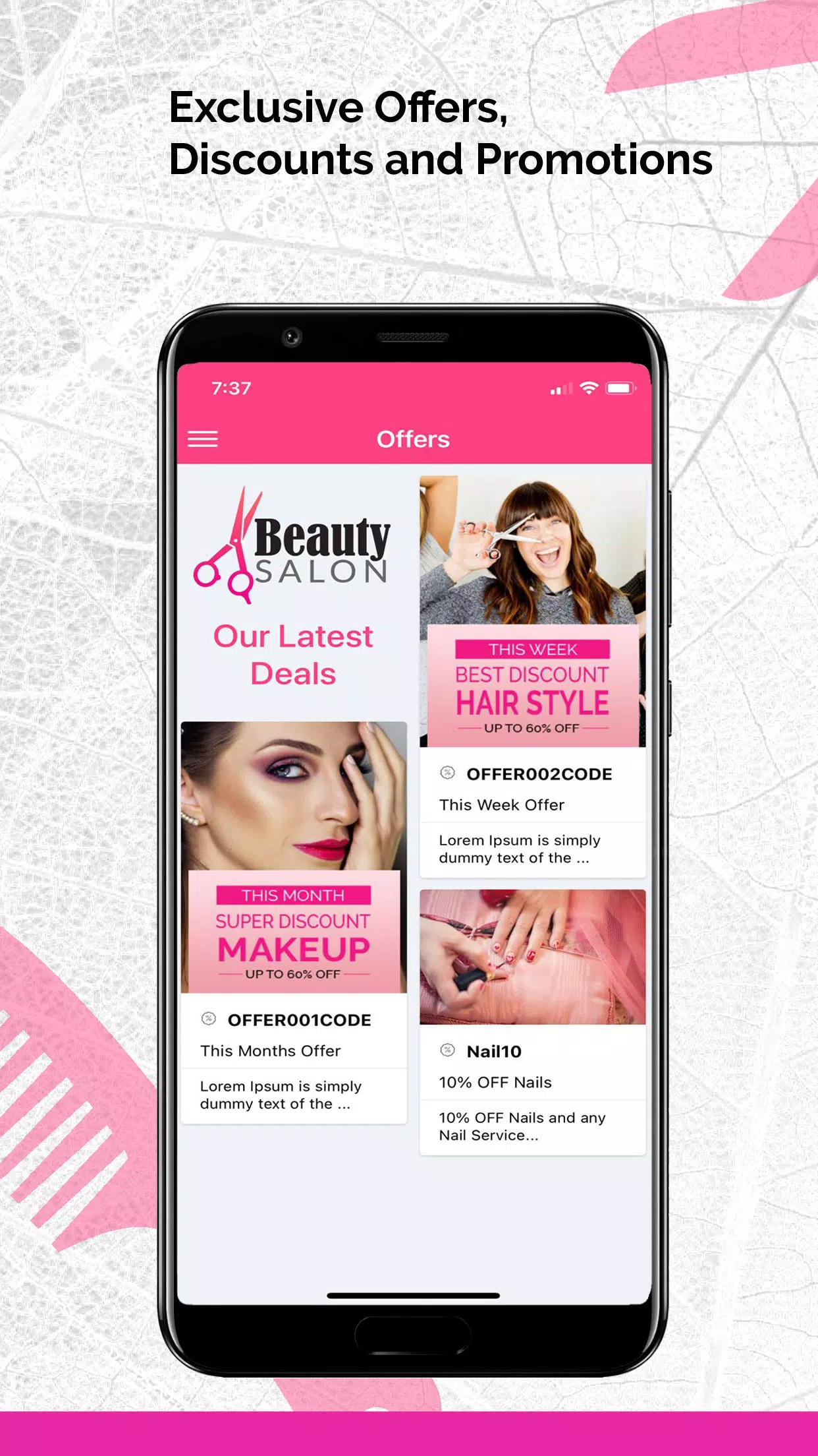 V1 Beauty Salon Parlour Barber スクリーンショット 4