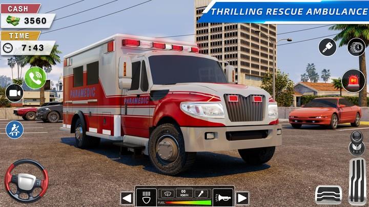 Rescue Ambulance American 3D スクリーンショット 2