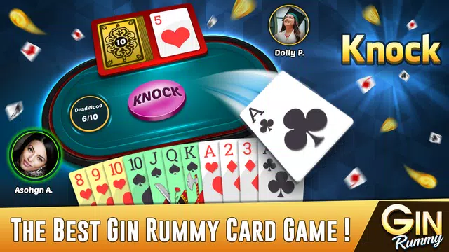 Gin Rummy Offline Card Game Captura de tela 1