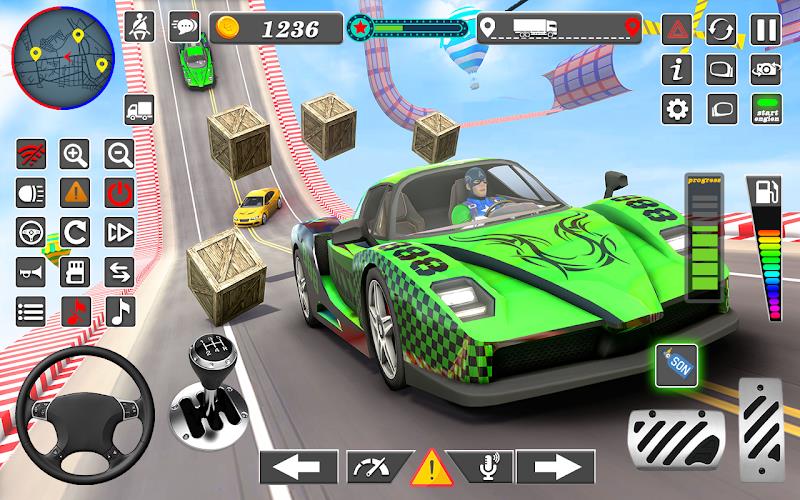 GT Car Stunt: Racing Game Screenshot 2