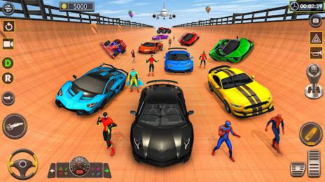 Superhero Car Stunt Game 3D Screenshot 2