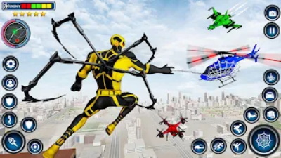 Spider Rope Hero - Crime Game Скриншот 2