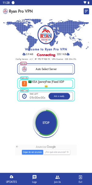 Ryan Pro VPN Mod 스크린샷 1