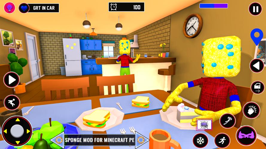 Sponge Boy Adventure Hero Game Скриншот 1