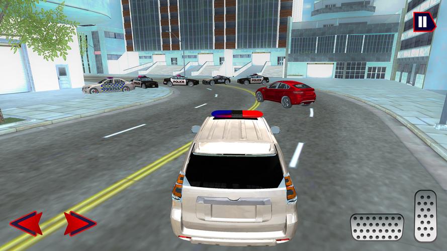 US Police Prado: City Car स्क्रीनशॉट 4