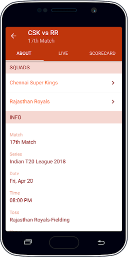 Live Cricket Score & News Captura de pantalla 4