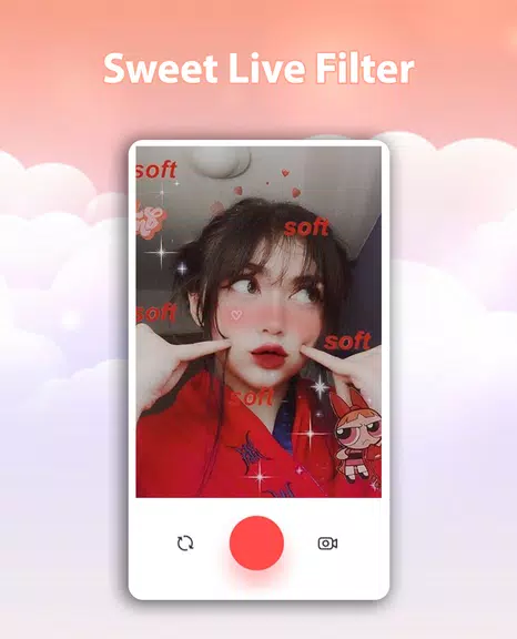 Sweet Live Filter Face Camera Capture d’écran 1