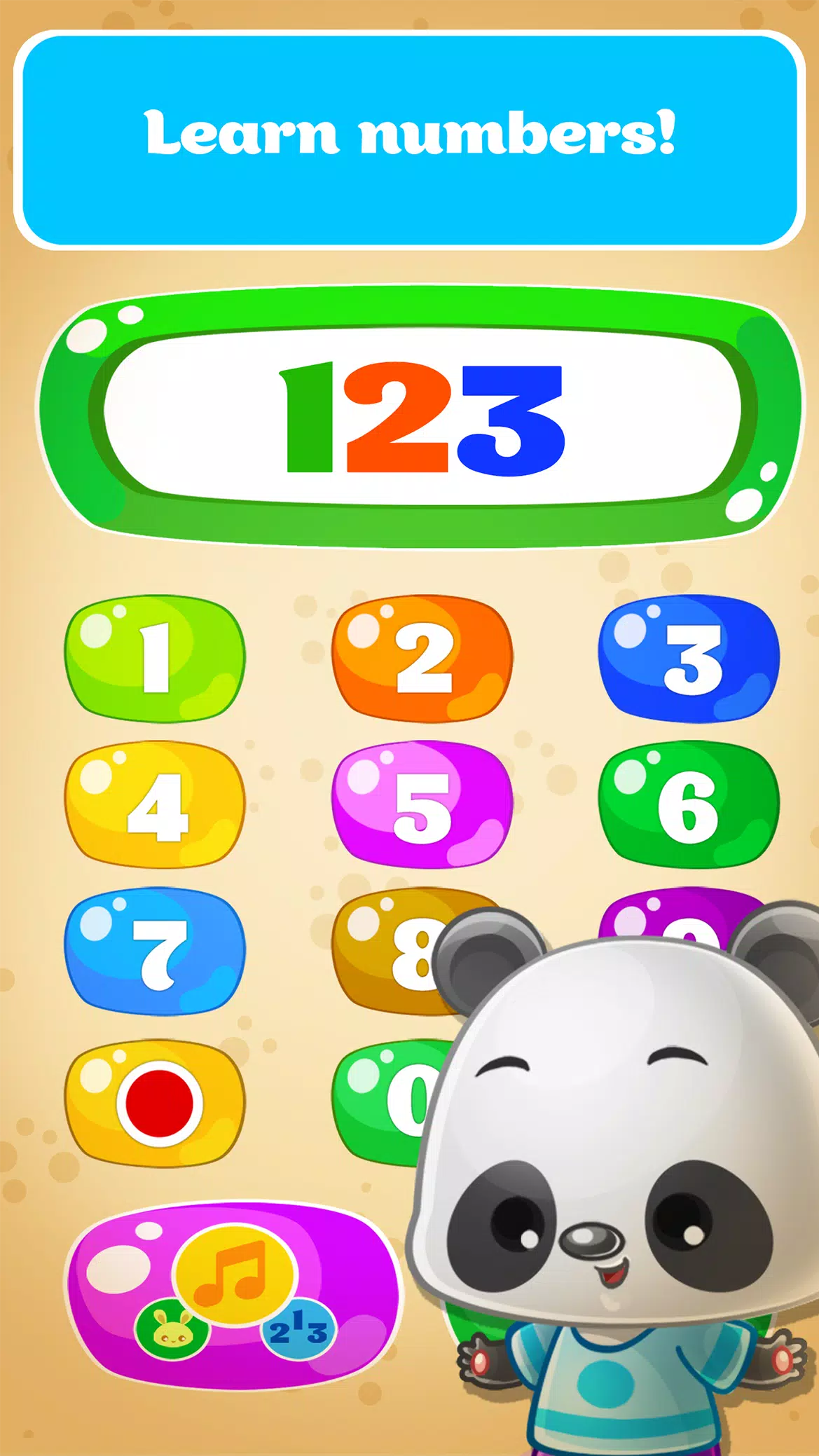 Babyphone game Numbers Animals Screenshot 2