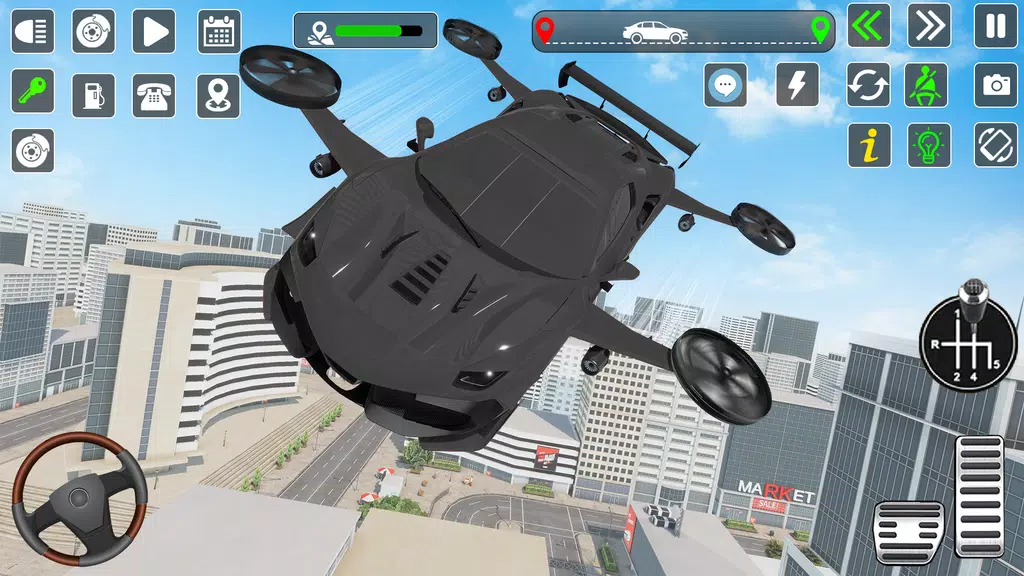 Flying Car Games Car Flight 3D應用截圖第3張