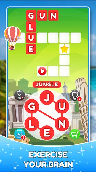 Word Travels Crossword Puzzle Captura de tela 3