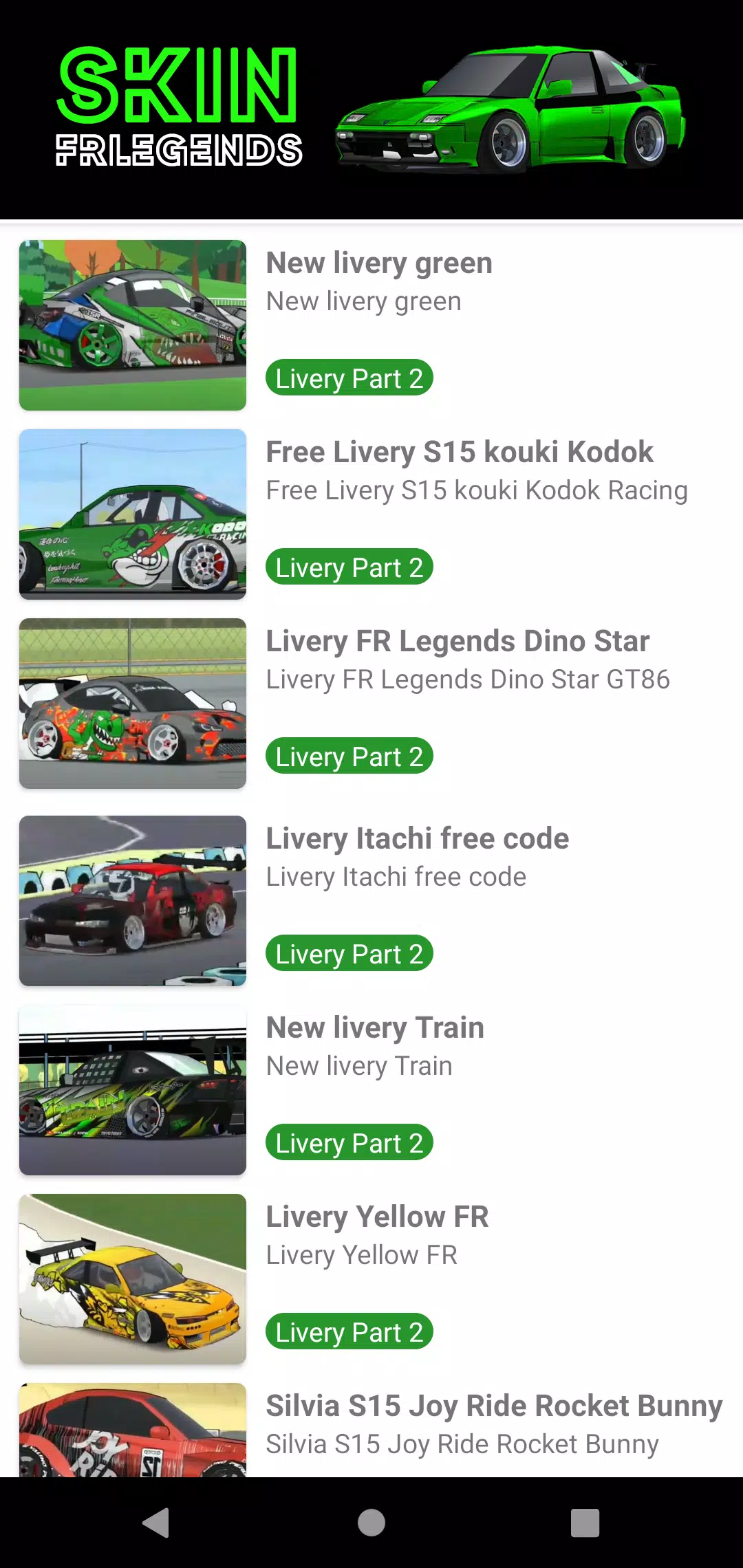 Skin FRLegends Livery Mod应用截图第2张