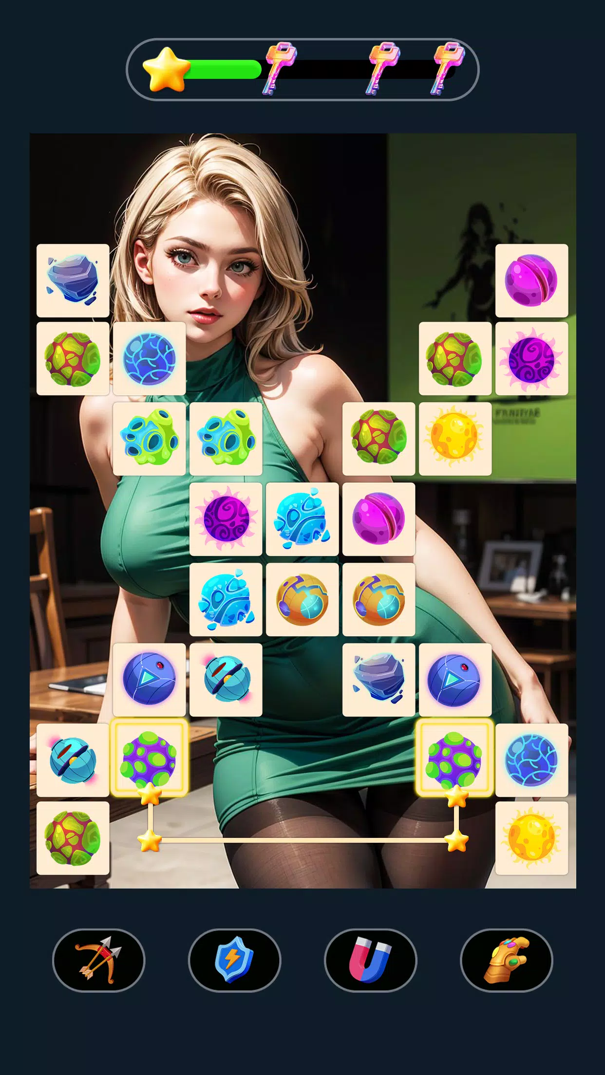 Fantasy Onet - Match Girl Game Скриншот 4