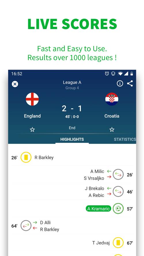 SKORES - Live Football Scores Screenshot 2