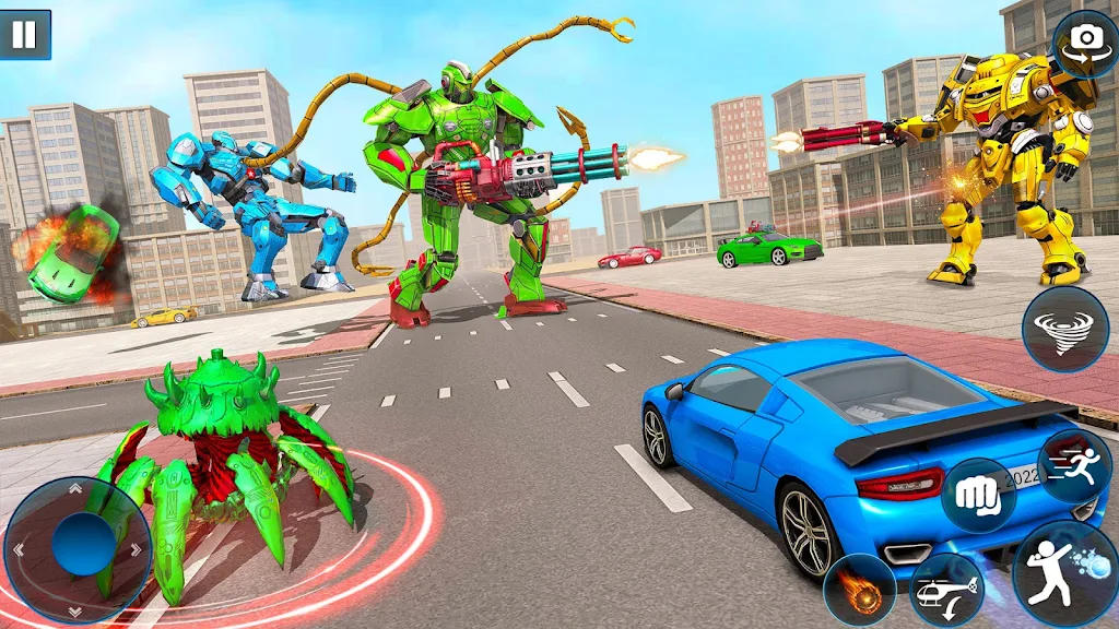 Octopus Robot Car Robot Game Screenshot 3