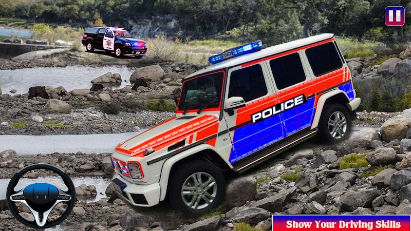 Offroad Police Car Chase Game スクリーンショット 1