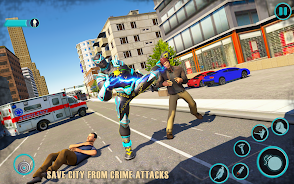 Flying Panther Robot Hero Game Capture d’écran 3