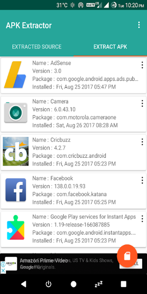 APK Extractor - Apk Decompiler Captura de pantalla 1