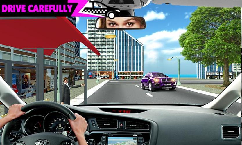 Pink Taxi Driving Game 3D應用截圖第1張