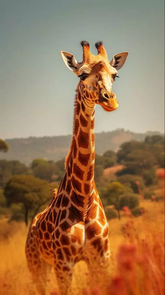 Giraffe Wallpaper HD 스크린샷 1