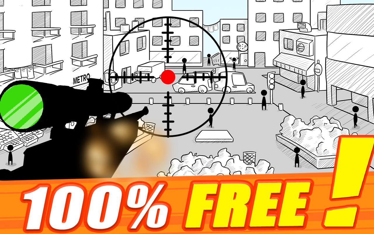 Stickman sniper : Tap to kill Capture d'écran 2