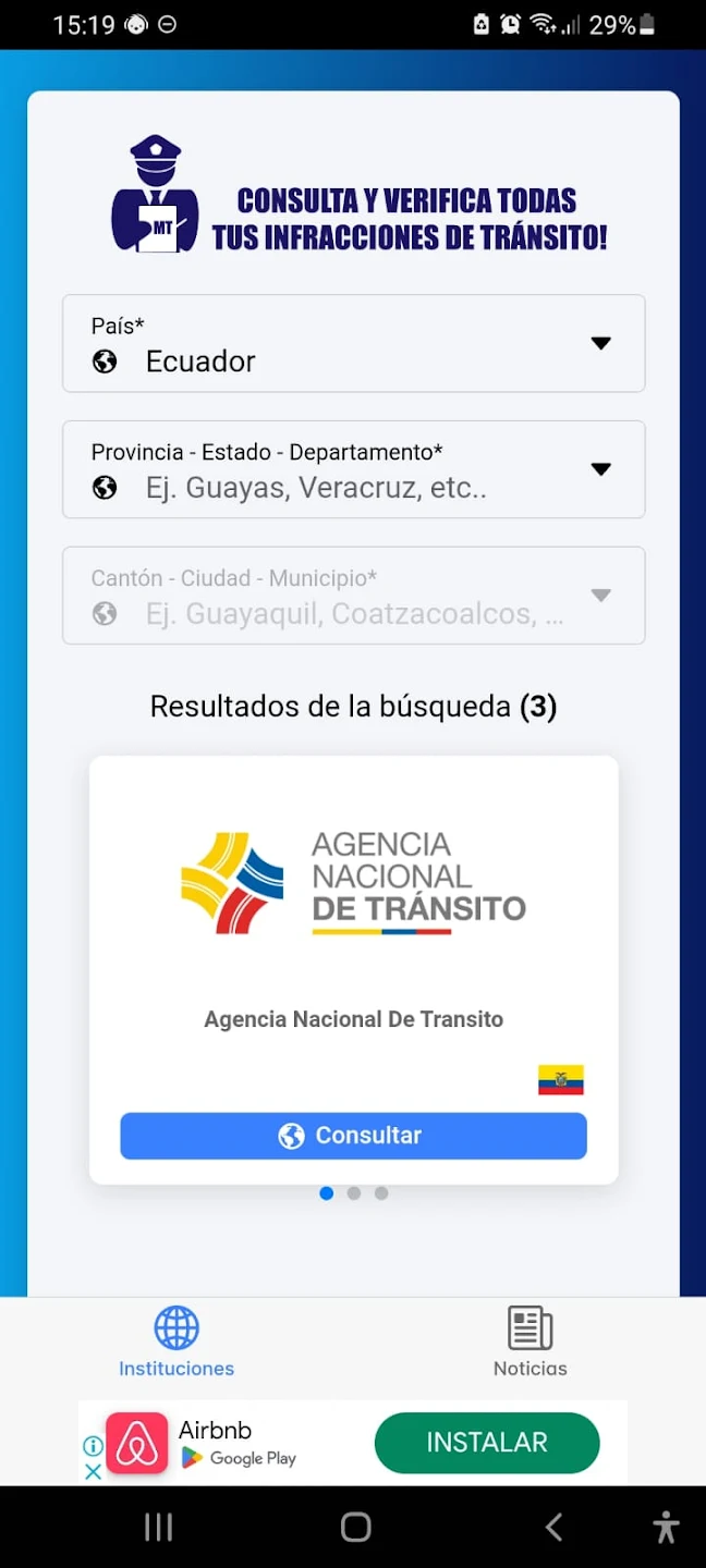 Multas De Tránsito Screenshot 2