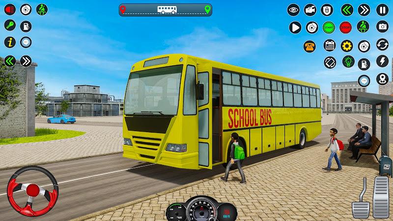 School Bus Driving Games 3D Captura de tela 4