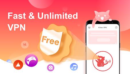 VPN Kitten: Free Unlimited VPN Proxy & Secure WiFi 스크린샷 1