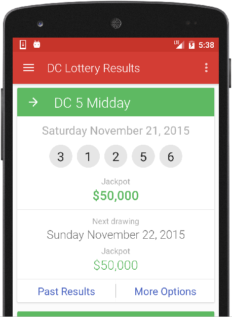 Results for DC Lottery應用截圖第1張