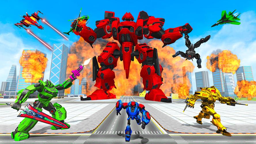 Mech Robot Transforming Game Captura de pantalla 4