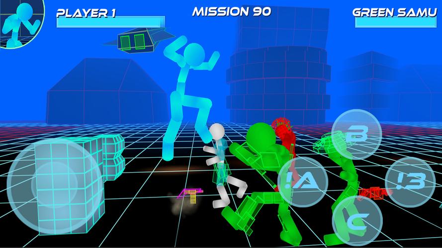 Stickman Neon Street Fighting应用截图第1张