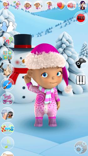 Talking Baby Babsy Winter Fun應用截圖第1張