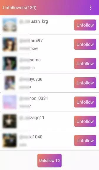 Follow Analyzer who not follow應用截圖第2張