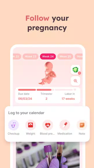 Momly: Pregnancy App & Tracker Capture d’écran 2