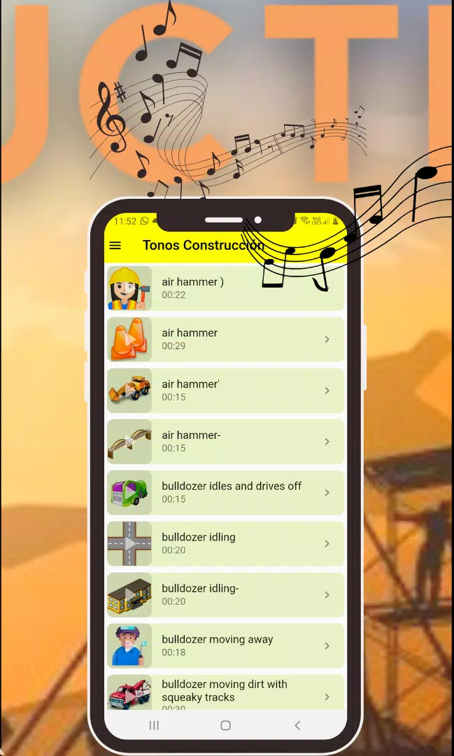 Construction Ringtones Capture d’écran 4