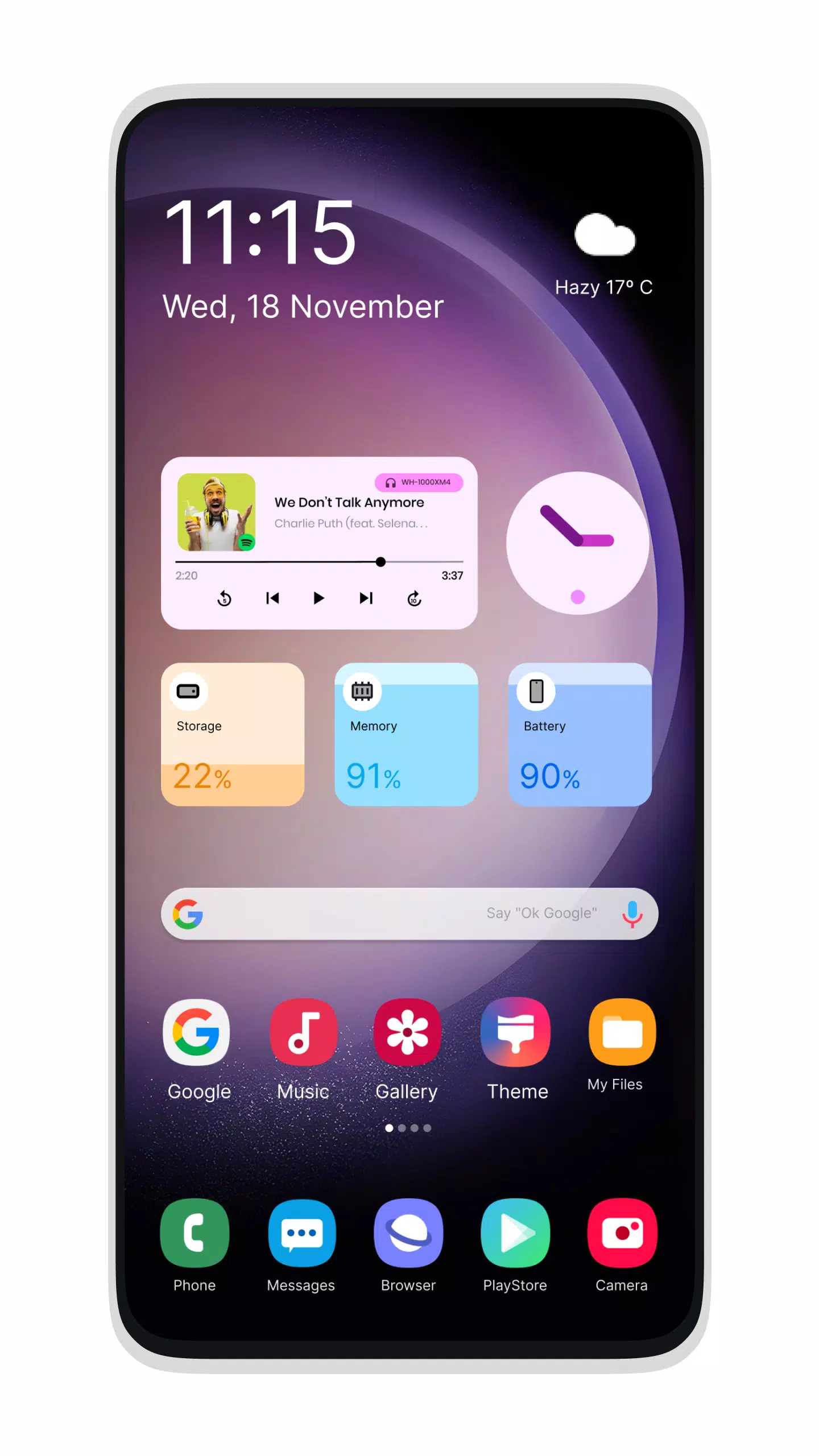 Galaxy S24 Style Launcher स्क्रीनशॉट 1