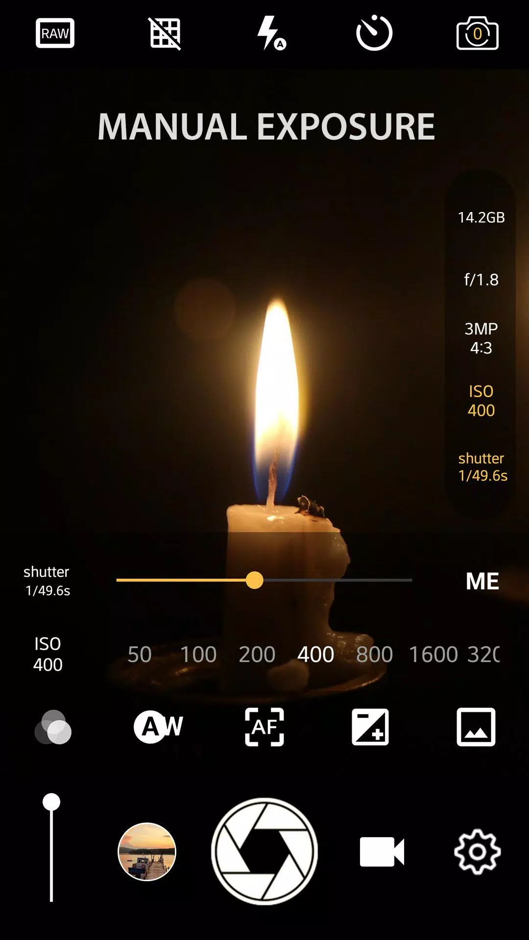 Manual Camera: DSLR Camera Pro स्क्रीनशॉट 1