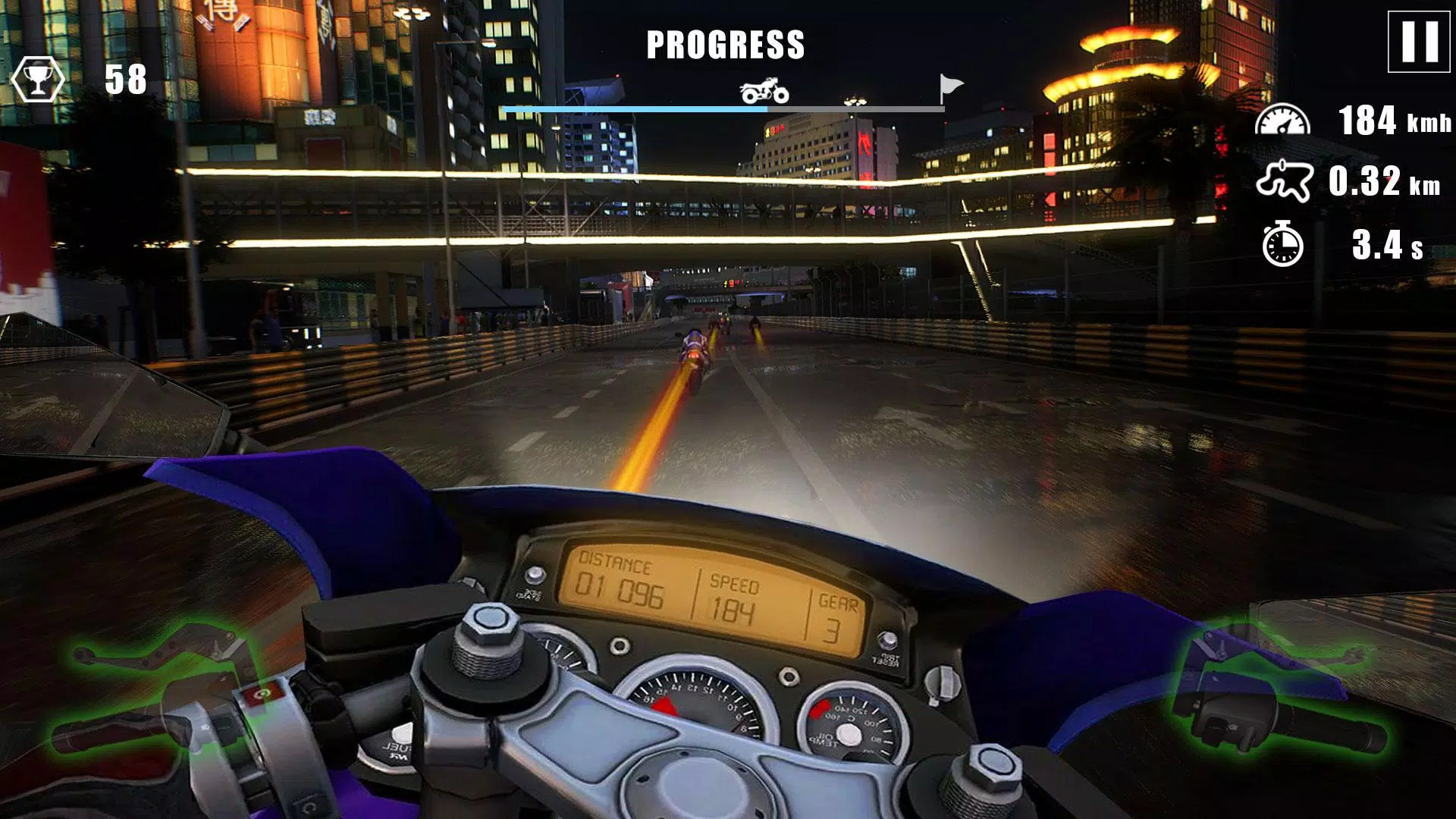 Moto Bike Race : Driving Car Capture d’écran 2