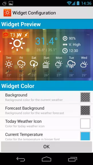 Sunny HK -Weather&Clock Widget應用截圖第3張