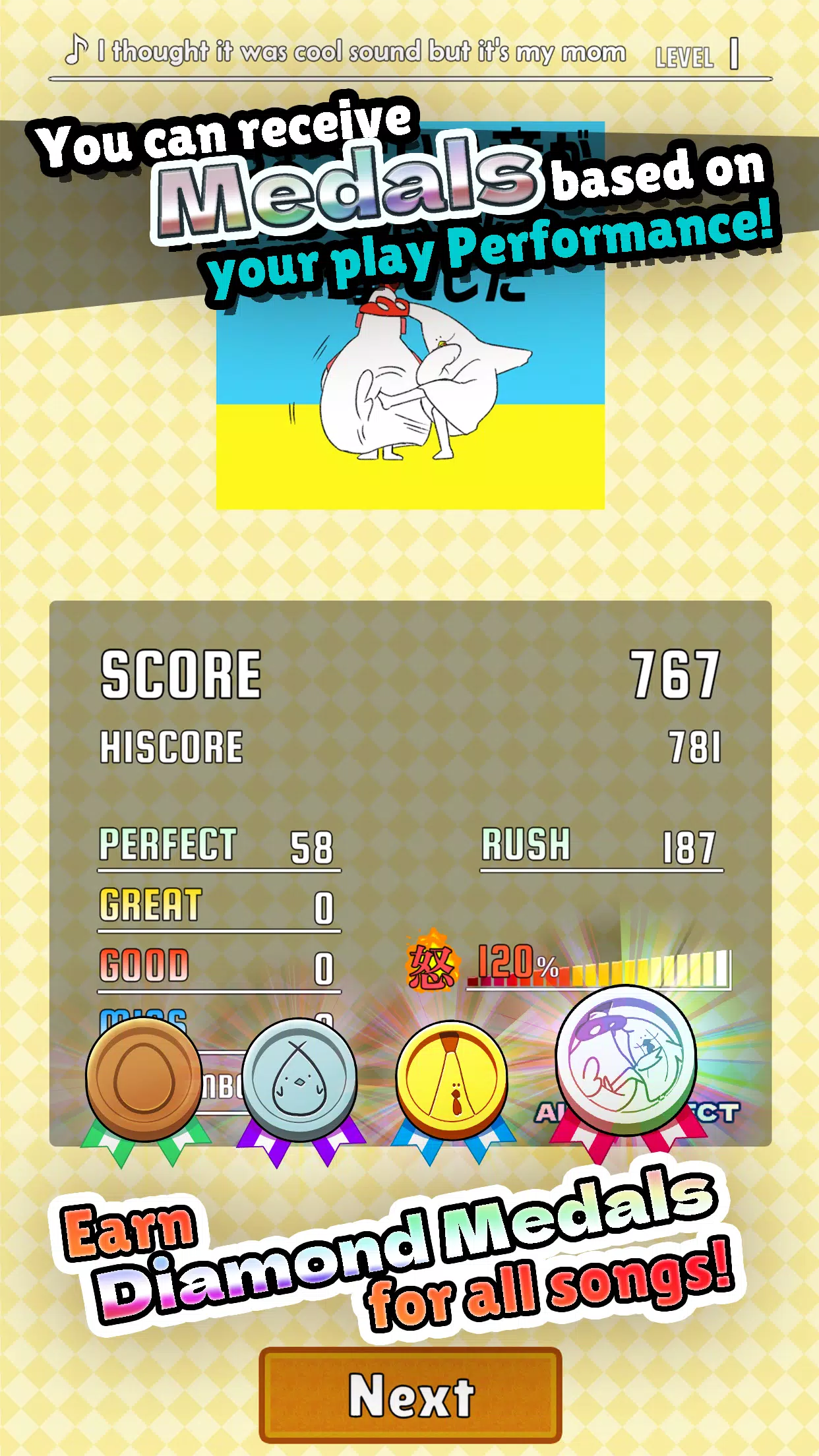 ChickenMom’s rhythm game應用截圖第4張