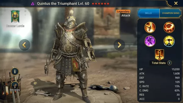 Quintus The Triumphant：Top Builds、Masteries＆Artifacts for Raid：Shadow Legends（PVE＆PVP）