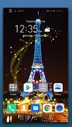 Paris Night Live Wallpaper Screenshot 1