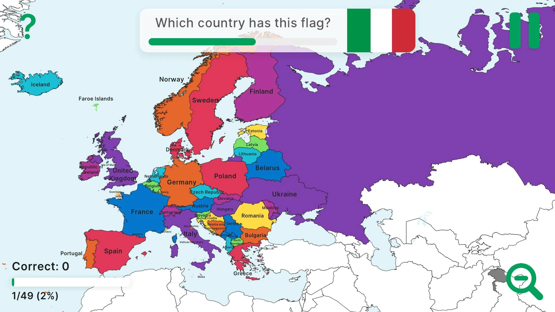 StudyGe Geography capitals flags countries スクリーンショット 1