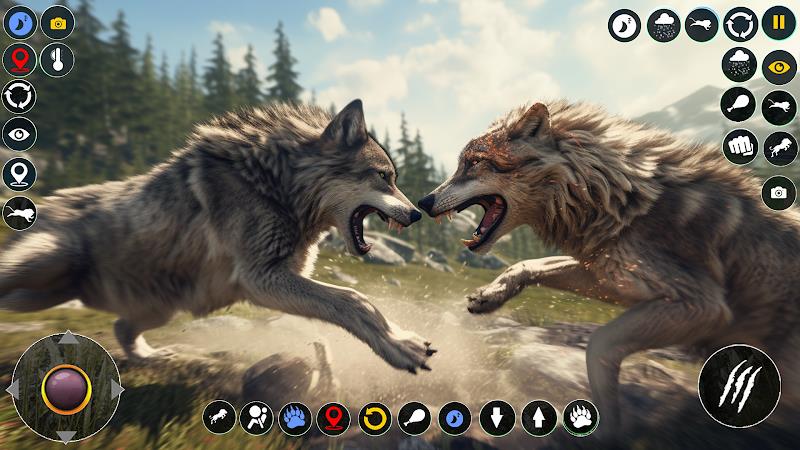 Wolf Simulator: Wild Wolf Game 스크린샷 2