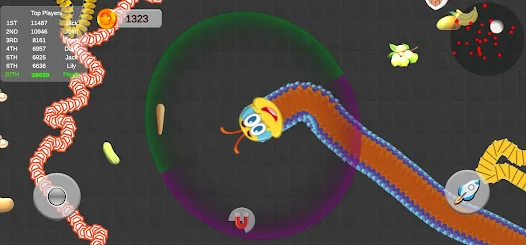 Snake Zone.io Hungry Slither स्क्रीनशॉट 2