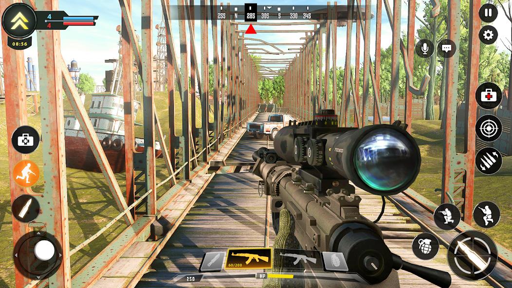 Sniper Game: Shooting Gun Game Mod Captura de pantalla 1