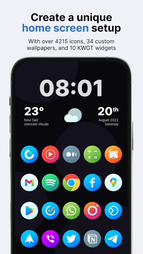 Hera Icon Pack: Circle Icons應用截圖第1張