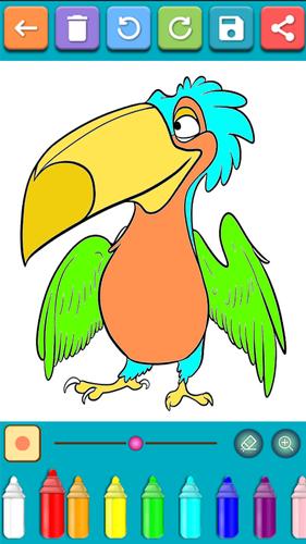 Birds Coloring Games Скриншот 2